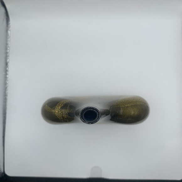 Vase Gold over black Lollipop Hand Blown Luxury Glass by Michael Harris. - Picture 9 of 9